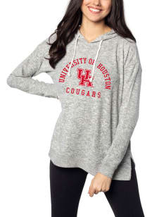 Houston Cougars Womens Grey Cozy Hooded Sweatshirt