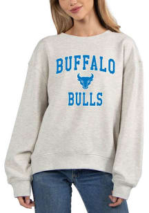 Buffalo Bulls Womens Grey Old School Crew Sweatshirt