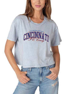 FC Cincinnati Womens Blue Short N Sweet Short Sleeve T-Shirt
