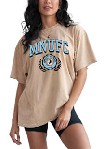 Minnesota United FC Womens Tan Band Short Sleeve T-Shirt