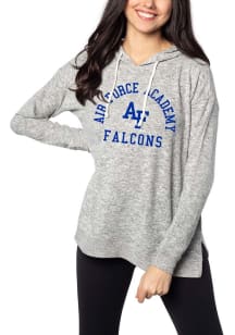 Air Force Falcons Womens Grey Cozy Hooded Sweatshirt
