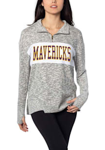 Minnesota State Mankato Mavericks Womens Grey Cozy Qtr Zip