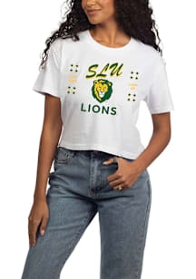 Southeastern Louisiana Lions Womens White Short n Sweet Short Sleeve T-Shirt