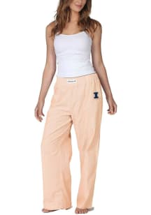 Womens Orange Illinois Fighting Illini Striped Loungewear Sleep Pants