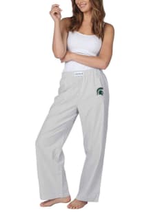 Womens Grey Michigan State Spartans Striped Loungewear Sleep Pants