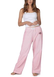 Ohio State Buckeyes Womens Red Striped Loungewear Sleep Pants
