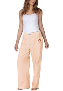 Oklahoma State Cowboys Womens Orange Striped Loungewear Sleep Pants