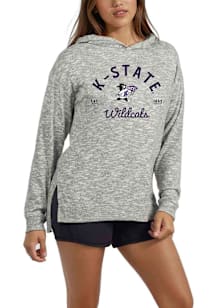 Womens Grey K-State Wildcats Snuggle Up Hooded Sweatshirt