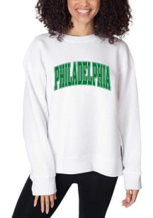 Philadelphia Womens Light Blue Arch Wordmark Crew Sweatshirt