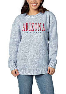Arizona Wildcats Womens Navy Blue Warm Up Crew Sweatshirt