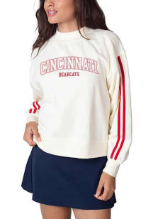 Womens White Cincinnati Bearcats Varsity Crew Sweatshirt