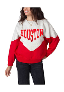 Houston Cougars Womens Grey Heritage Crew Sweatshirt