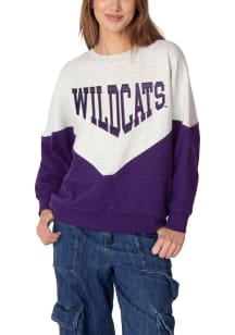 Womens Grey K-State Wildcats Heritage Crew Sweatshirt