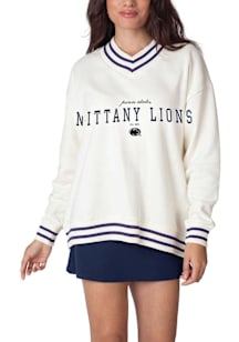 Penn State Nittany Lions Womens White Letterman Crew Sweatshirt