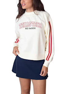 Texas Tech Red Raiders Womens White Varsity Crew Sweatshirt