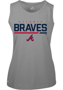 Levelwear Atlanta Braves Womens Grey Macy Tank Top