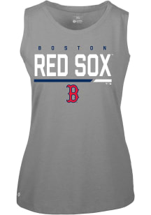 Levelwear Boston Red Sox Womens Grey Macy Tank Top