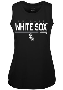 Levelwear Chicago White Sox Womens Black Macy Tank Top