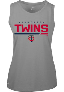 Levelwear Minnesota Twins Womens Grey Macy Tank Top