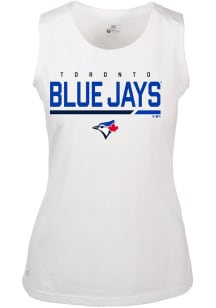 Levelwear Toronto Blue Jays Womens White Macy Tank Top