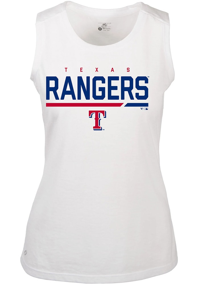 New Era Women's Red Texas Rangers Active Racerback Tank Top