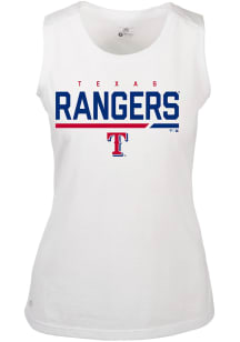 Levelwear Texas Rangers Womens White Macy Tank Top