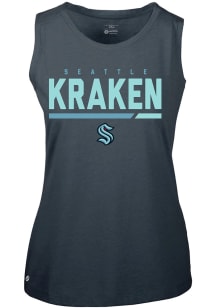 Levelwear Seattle Kraken Womens Navy Blue Macy Tank Top