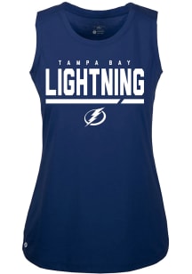 Levelwear Tampa Bay Lightning Womens Blue Macy Tank Top
