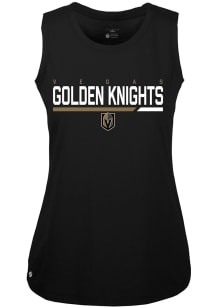 Levelwear Vegas Golden Knights Womens Black Macy Tank Top