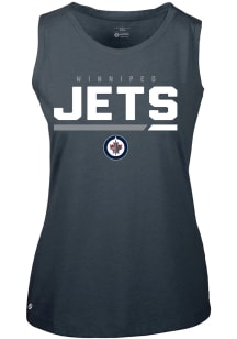 Levelwear Winnipeg Jets Womens Navy Blue Macy Tank Top