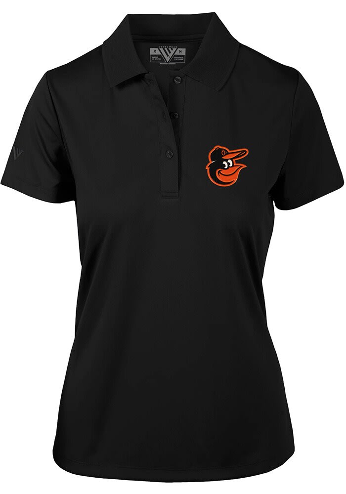 Men's Antigua White/Black Baltimore Orioles Motion Polo Size: Small