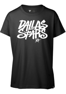 Levelwear Dallas Stars Womens Black Teagan Grafitti Short Sleeve T-Shirt