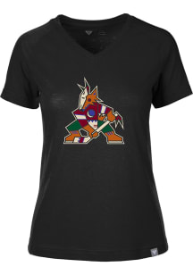 Levelwear Arizona Coyotes Womens Black Ariya Short Sleeve T-Shirt