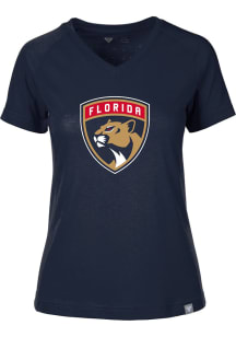 Levelwear Florida Panthers Womens Navy Blue Ariya Short Sleeve T-Shirt