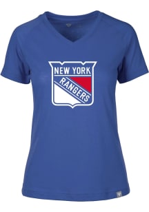 Levelwear New York Rangers Womens Blue Ariya Short Sleeve T-Shirt
