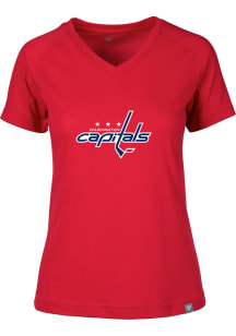 Levelwear Washington Capitals Womens Red Ariya Short Sleeve T-Shirt