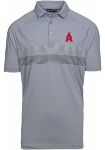 Levelwear Los Angeles Angels Mens Grey City Connect Mason Short Sleeve Polo