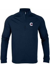 Levelwear Chicago Cubs Mens Navy Blue City Connect Calibre Long Sleeve 1/4 Zip Pullover