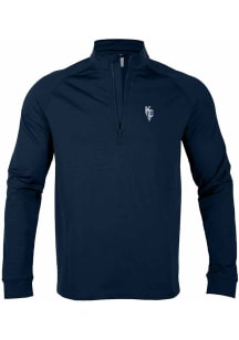 Levelwear Kansas City Royals Mens Navy Blue City Connect Calibre Long Sleeve 1/4 Zip Pullover