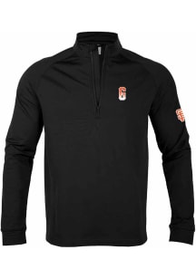 Levelwear San Francisco Giants Mens Black City Connect Calibre Long Sleeve 1/4 Zip Pullover