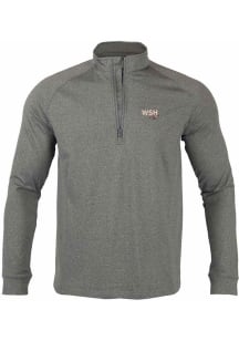 Levelwear Washington Nationals Mens Charcoal City Connect Calibre Long Sleeve 1/4 Zip Pullover