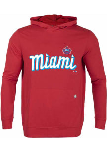 Levelwear Miami Marlins Mens Red City Connect Relay Hood
