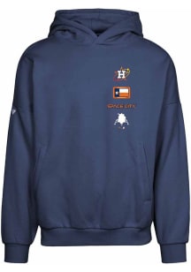 Levelwear Houston Astros Mens Navy Blue City Connect Contact Long Sleeve Hoodie