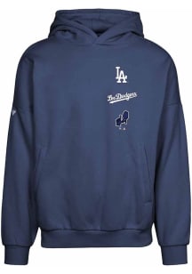 Levelwear Los Angeles Dodgers Mens Navy Blue City Connect Contact Long Sleeve Hoodie