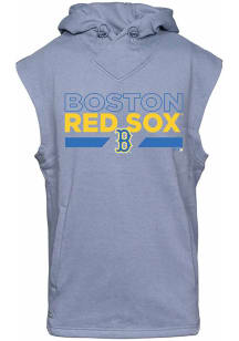 Levelwear Boston Red Sox Grey City Connect Throttle Short Sleeve Hoods