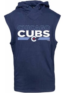 Levelwear Chicago Cubs Navy Blue City Connect Throttle Short Sleeve Hoods