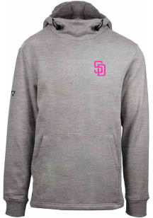 Levelwear San Diego Padres Mens Grey City Connect Shift Long Sleeve Hoodie