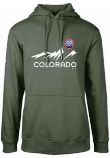 Levelwear Colorado Rockies Mens Green City Connect Podium Long Sleeve Hoodie