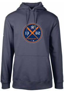 Levelwear Houston Astros Mens Navy Blue City Connect Podium Long Sleeve Hoodie