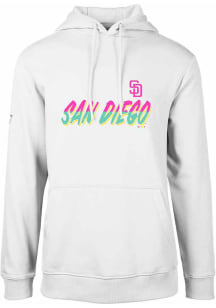 Levelwear San Diego Padres Mens White City Connect Podium Long Sleeve Hoodie